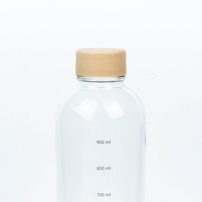 Bouteille en verre 1,0 L - BOOSTER D'HYDRATATION