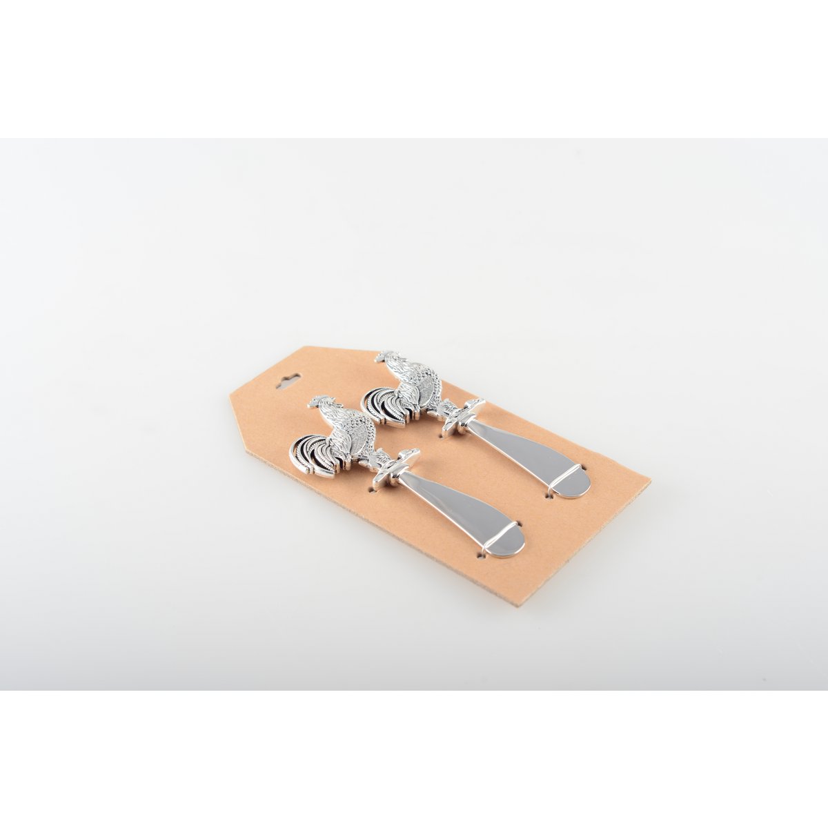 Tartineur coq argent - lot de 2