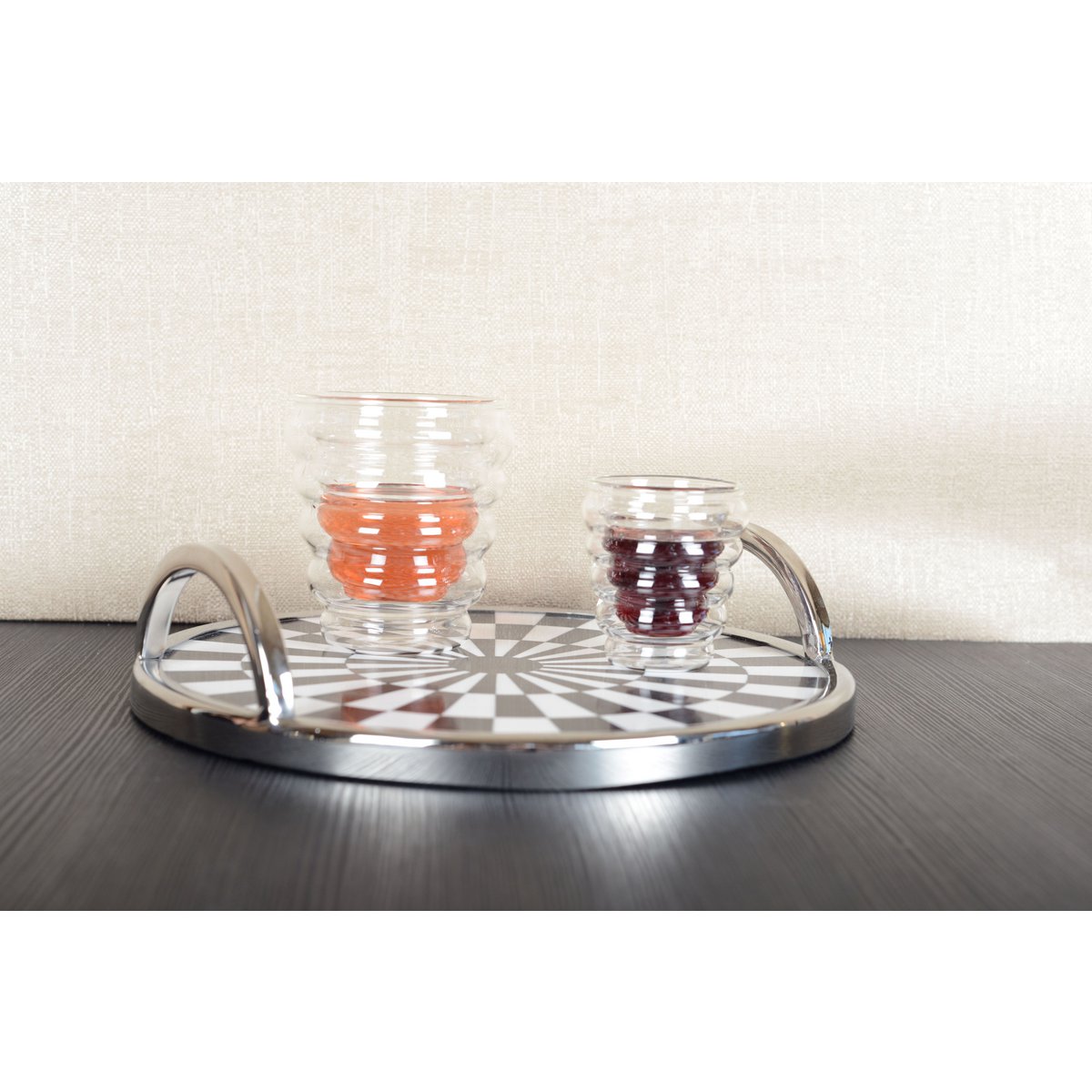 Tasses à thé et café double paroi vague 250ml - lot de 2
