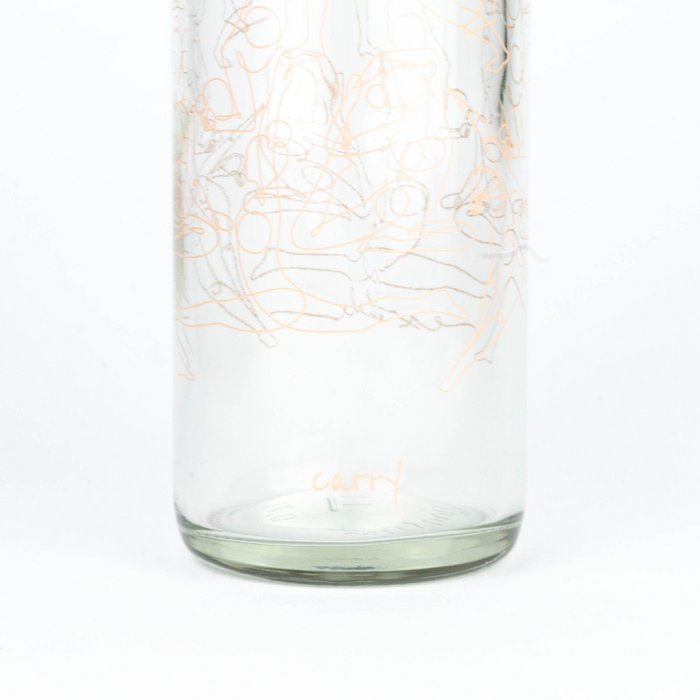 Bouteille en verre 0,7 L - Inspirez et expirez
