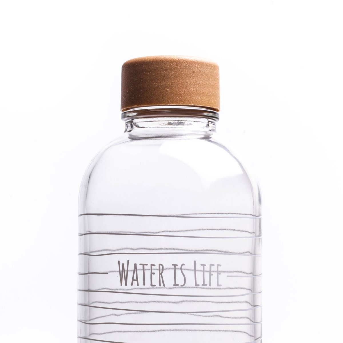 L'EAU C'EST LA VIE Bouteille en verre de 1,0 litre