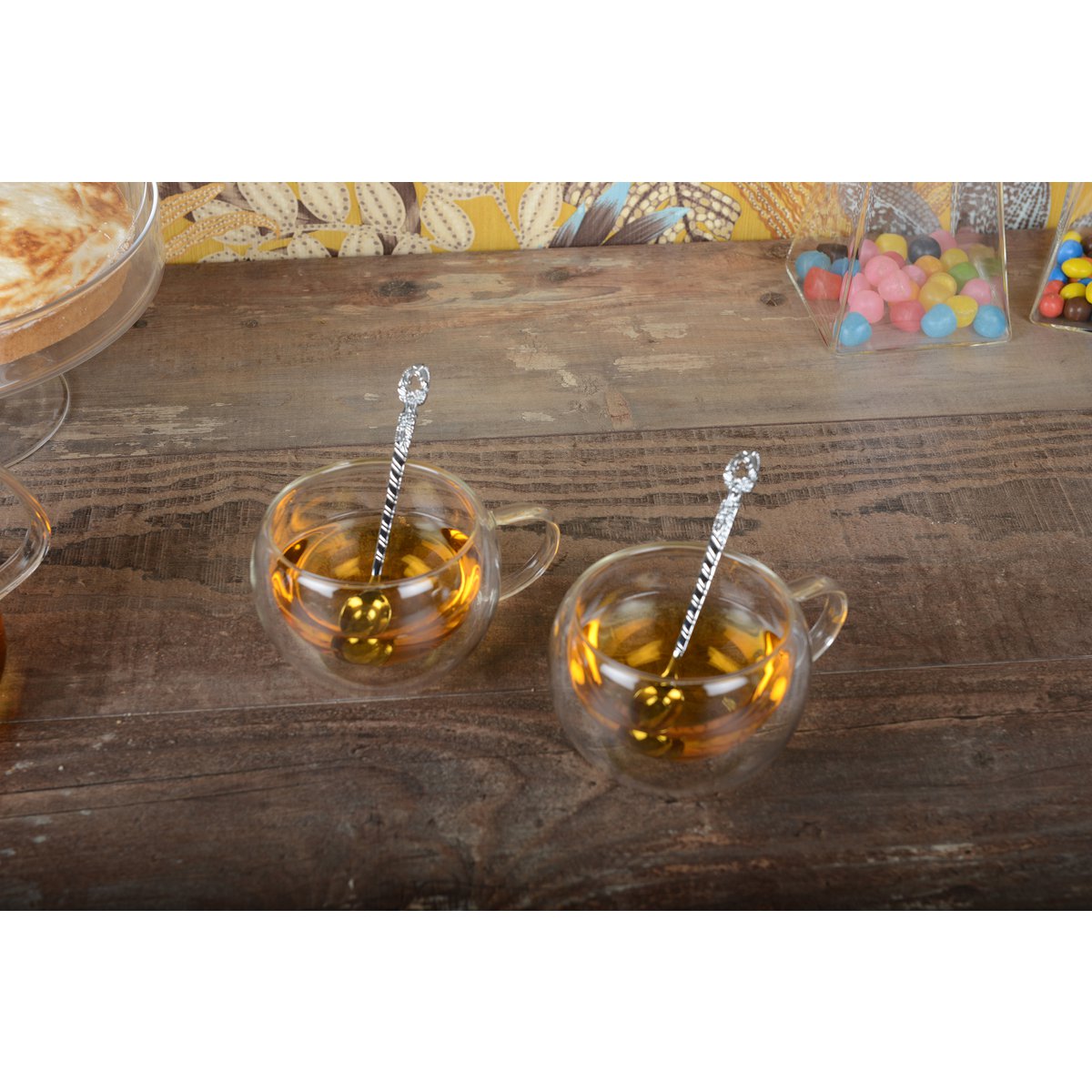 Tasses à thé ronde double paroi - lot de 2