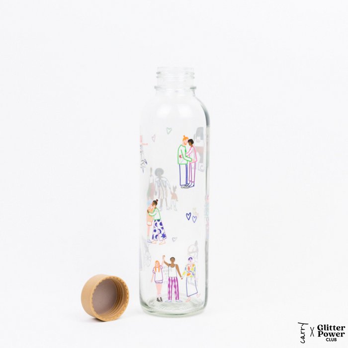 Bouteille en verre 0,7 L : LOVE IS LOVE