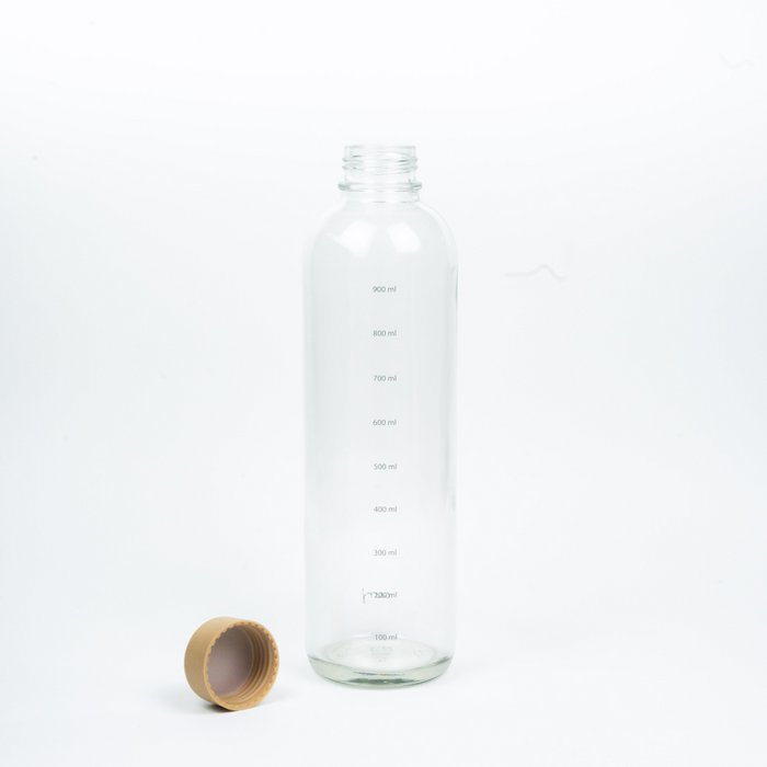 Bouteille en verre 1,0 L - BOOSTER D'HYDRATATION
