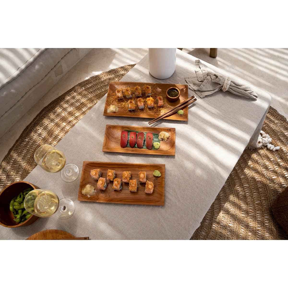 Assiette à Sushi Racine de Teck - L