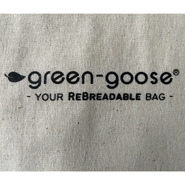 sac à pain en coton bio green-goose