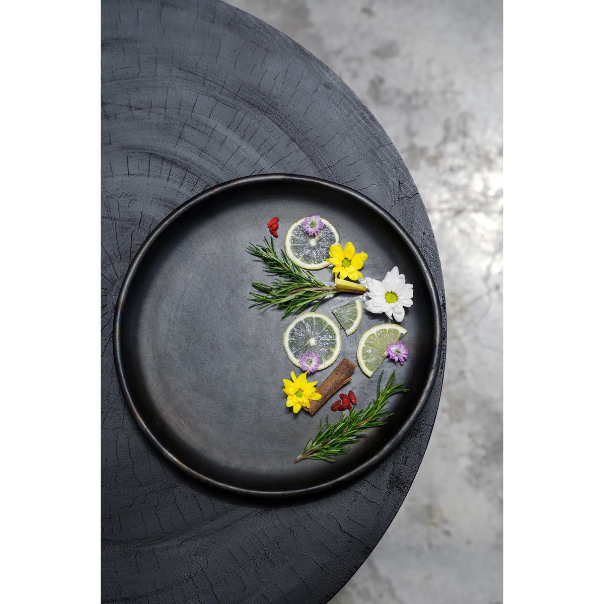 Assiette The Burned Classic - Noir - L