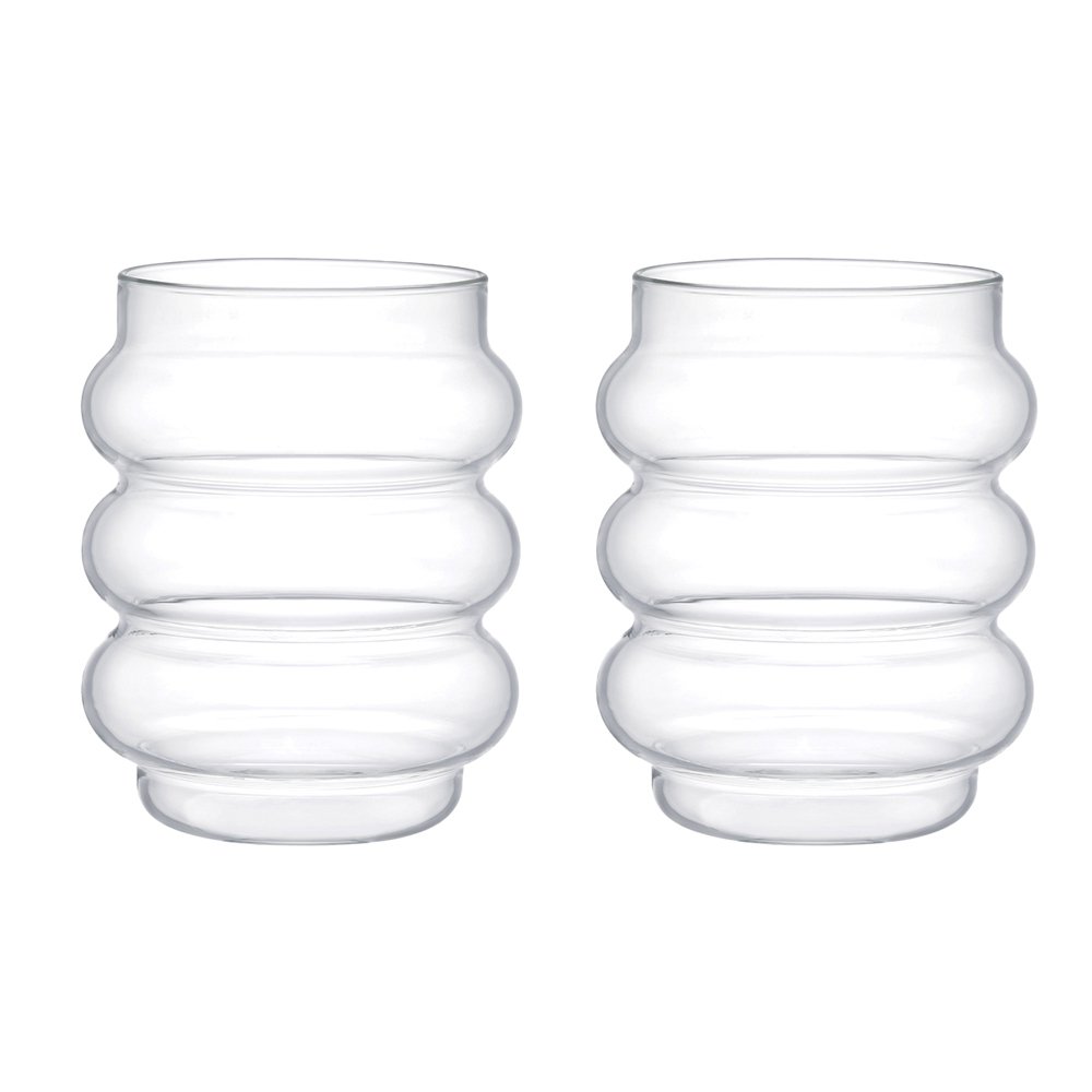 Verres à eau bulle 400ml - lot de 2