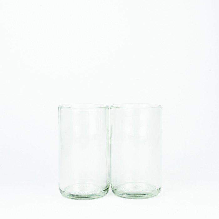 CARRY GLASS lot de 2 Verre à boire 300 ml - UPCYCLING