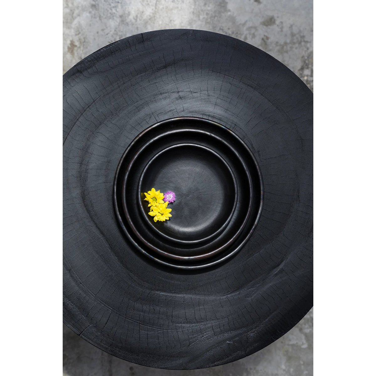 Assiette Brûlée classic - Noir - M
