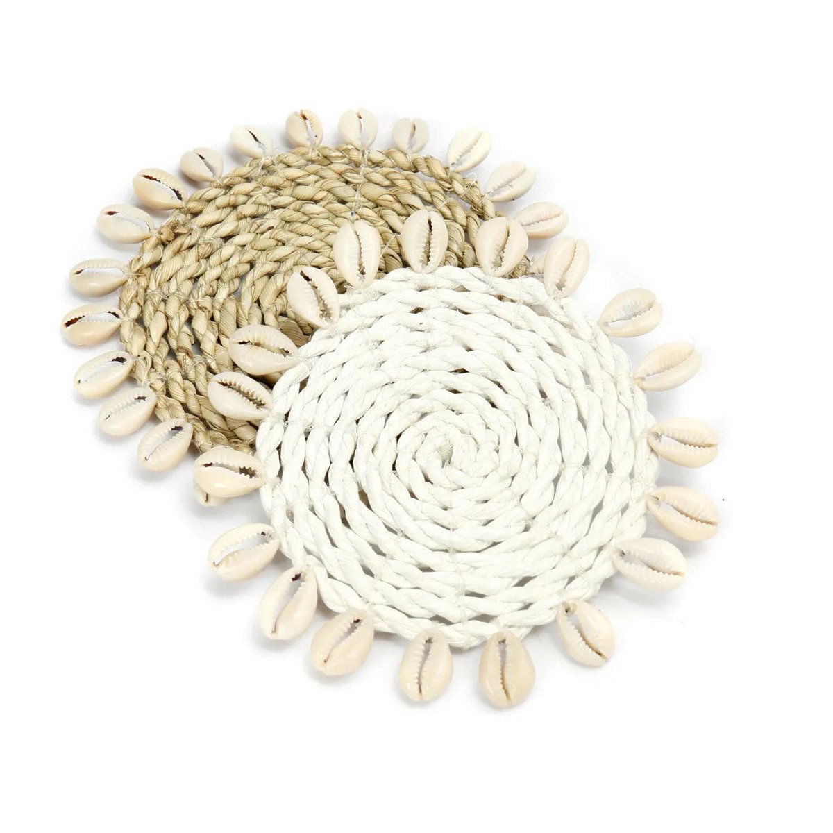 Coaster Seagrass Shell - Naturel