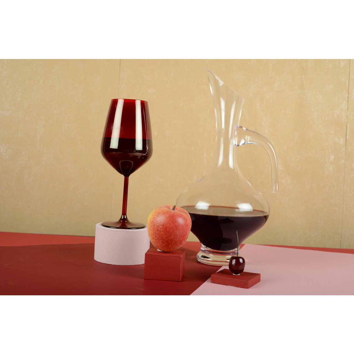 Carafe en verre avec anse 17x31cm