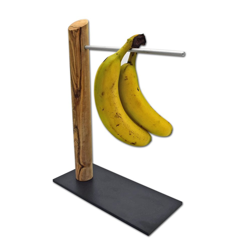 Porte-banane en bois d'olivier