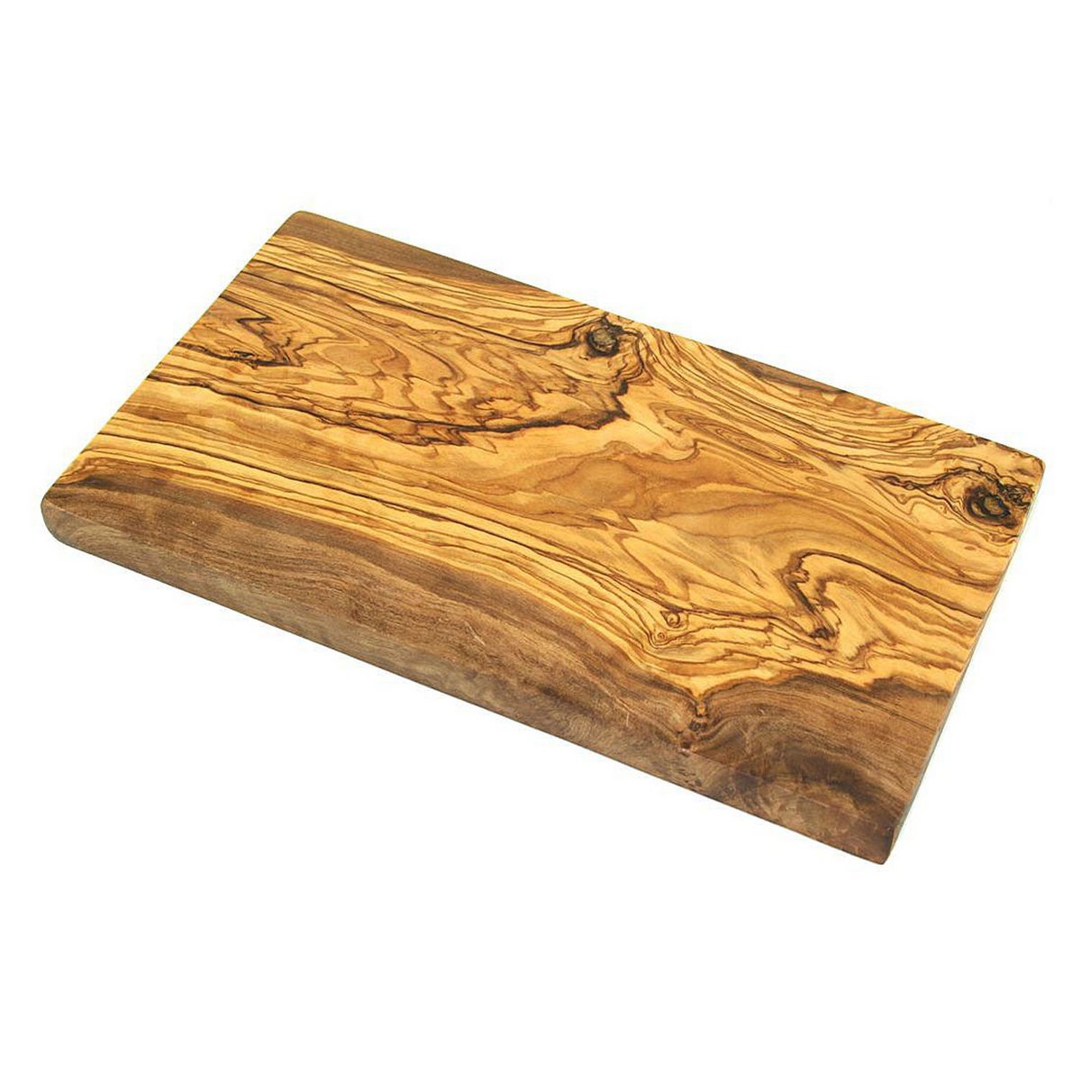 Planche à déjeuner carrée 25 x 15 cm en bois d'olivier
