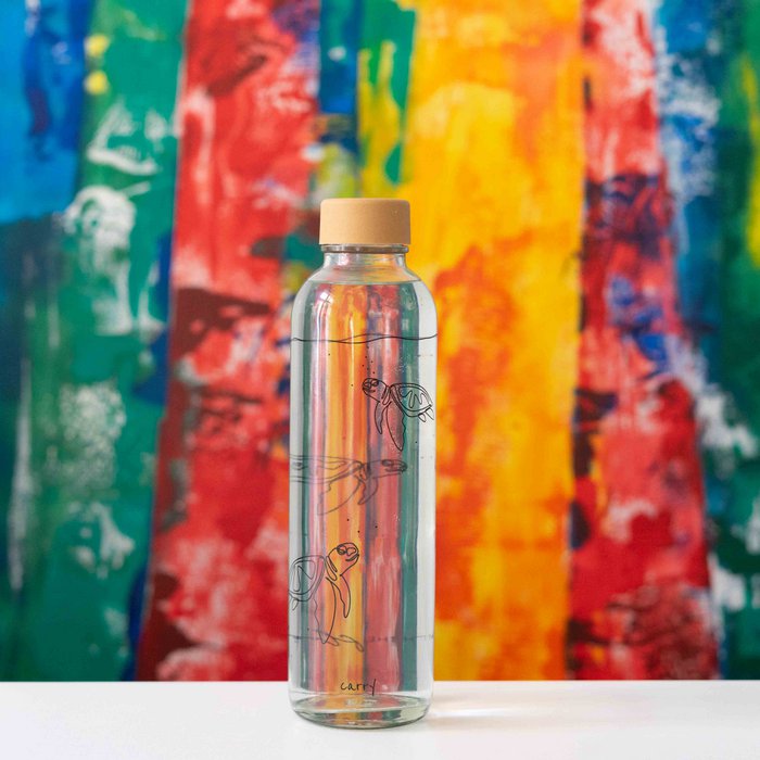 Bouteille en verre 0,7 L - ALLEZ AVEC LE FLUX