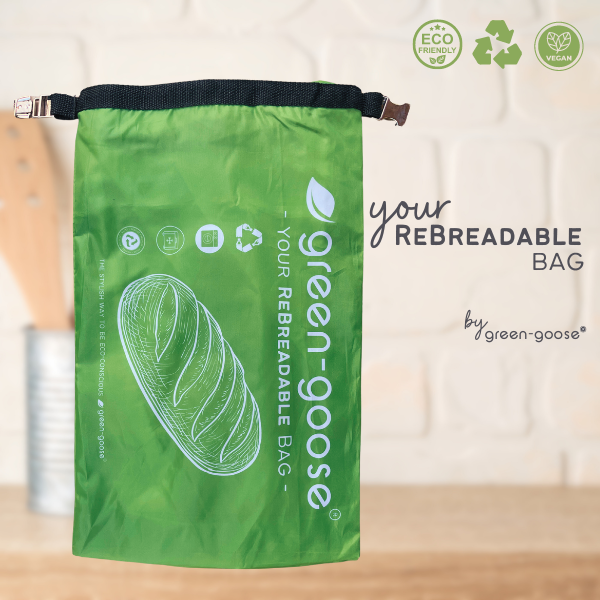 green-goose Ensemble de sacs à pain réutilisables en rPet