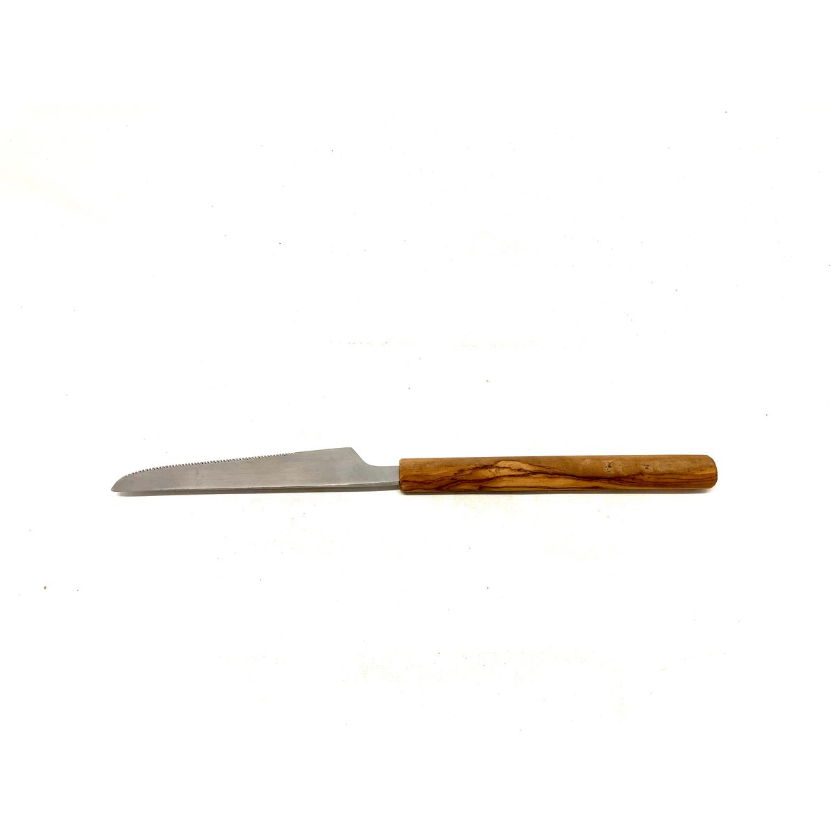Couverts en acier inoxydable avec manche en bois d'olivier en lot de 3