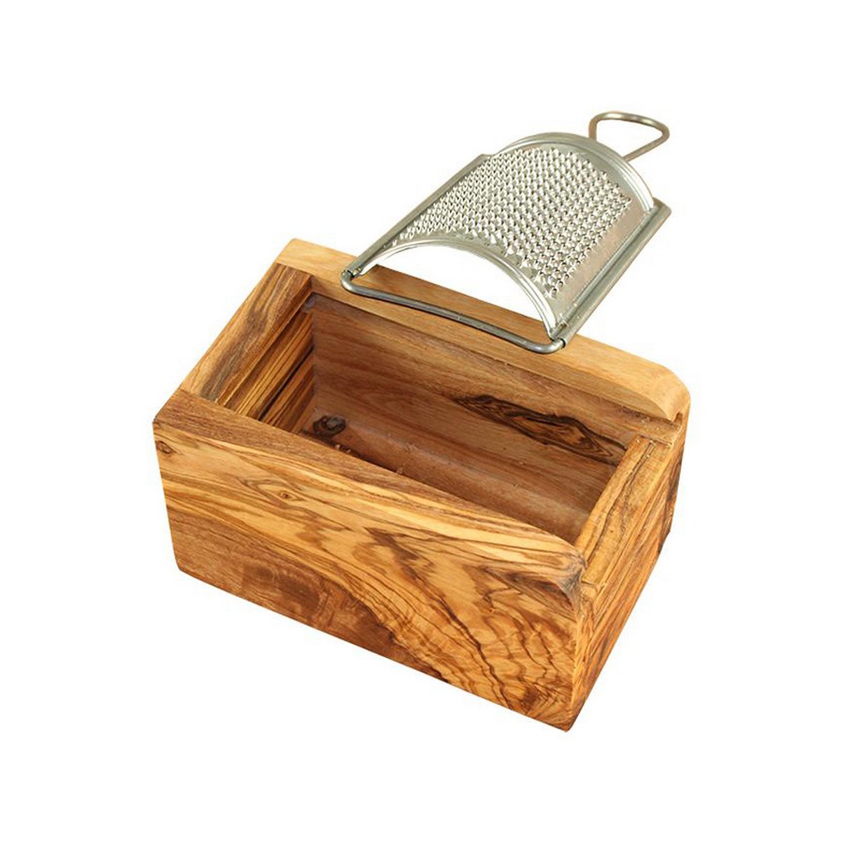 Grande râpe à parmesan/fromage en bois d'olivier