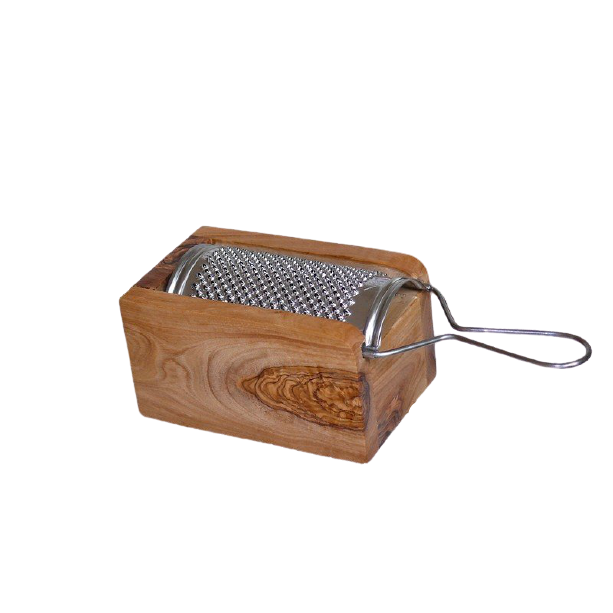 Petite râpe à parmesan / fromage en bois d'olivier