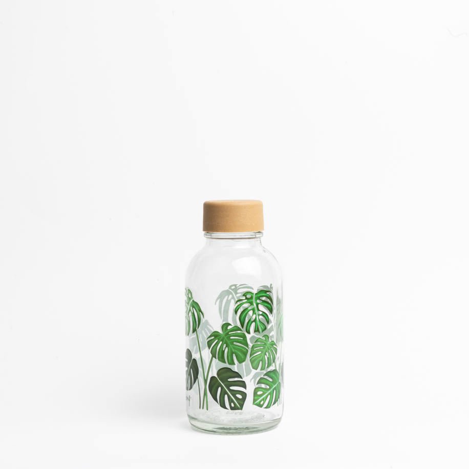 GREEN LIVING Bouteille en verre de 0,4 l