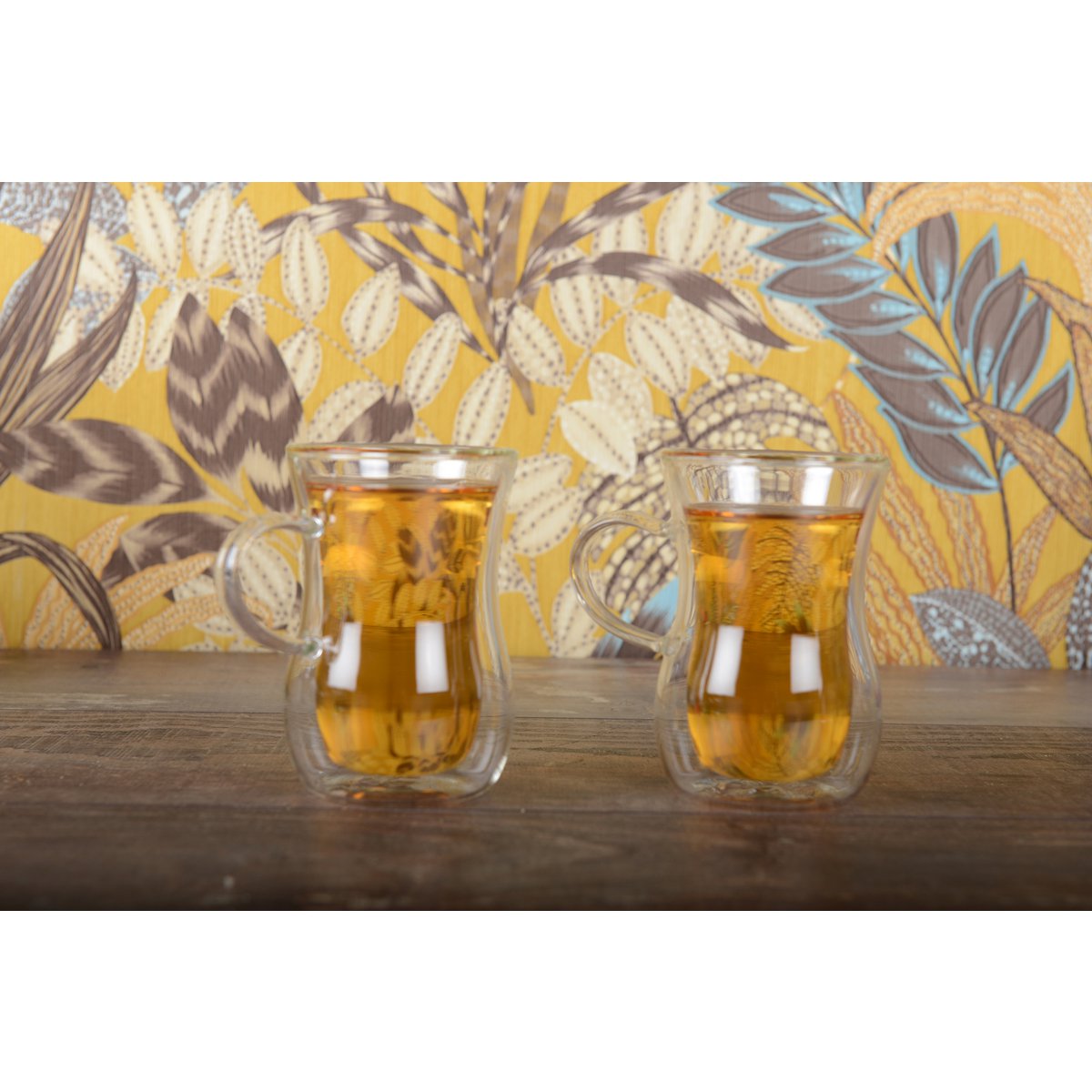 Tasses à thé double paroi avec anse - lot de 2