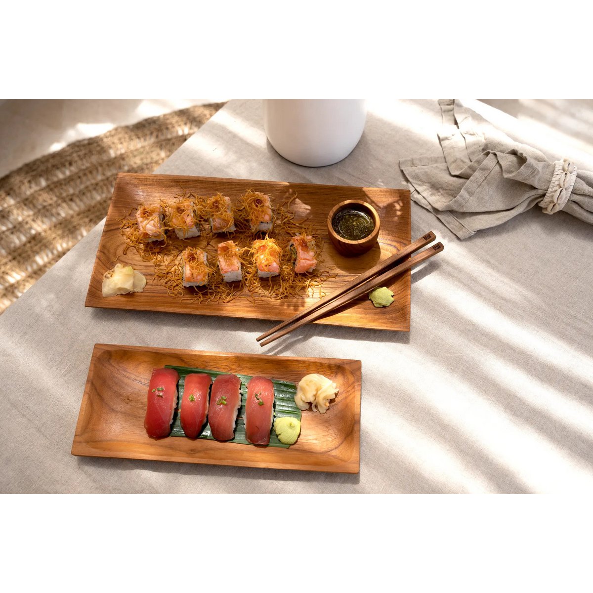Assiette à Sushi Racine de Teck - L