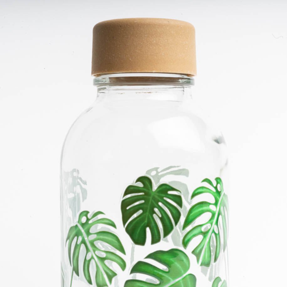 GREEN LIVING Bouteille en verre de 0,4 l