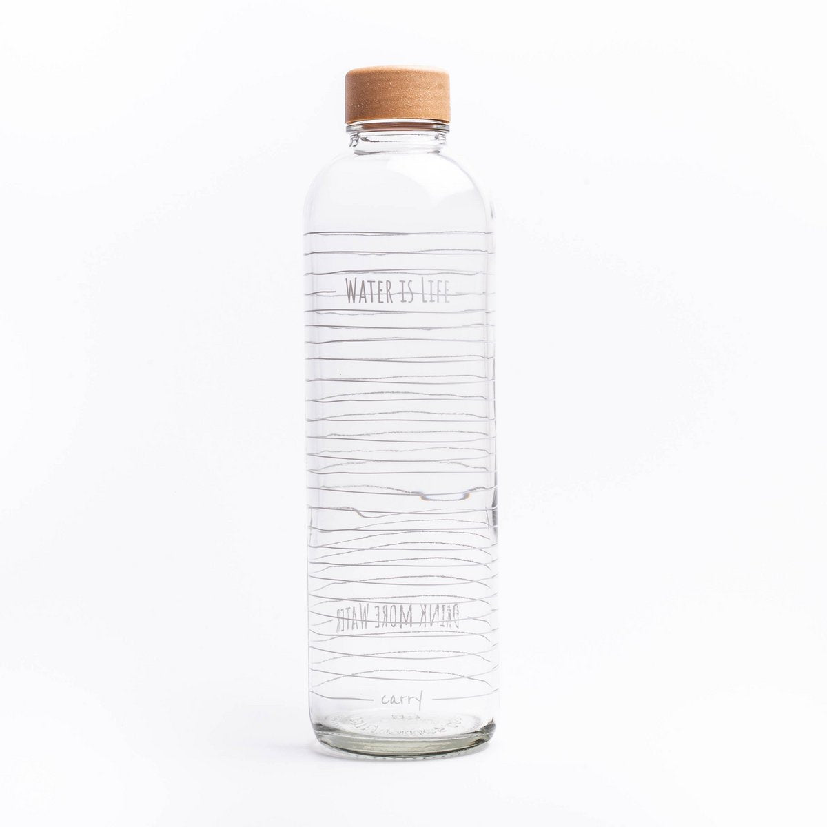 L'EAU C'EST LA VIE Bouteille en verre de 1,0 litre