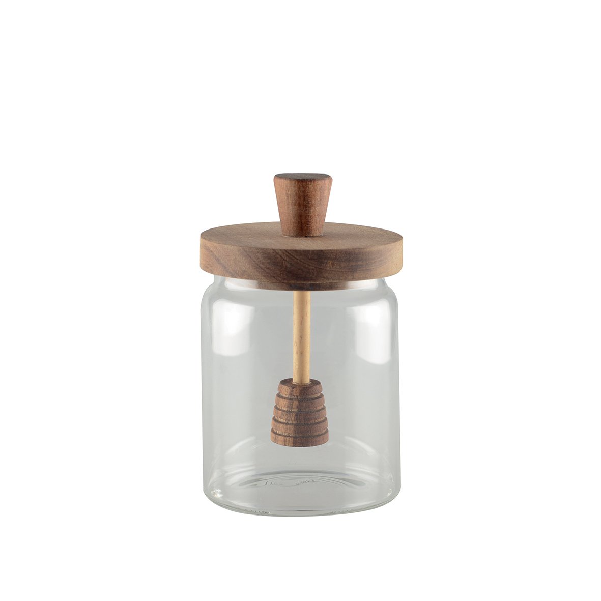 Pot à miel avec couvercle en bois