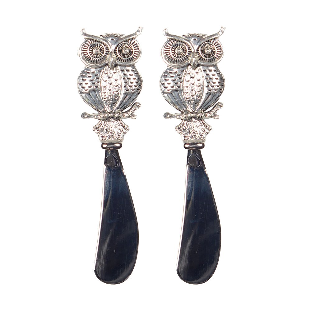 Tartineur chouette argent - lot de 2