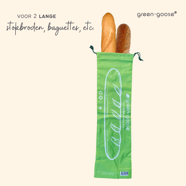green-goose Ensemble de sacs à pain réutilisables en rPet