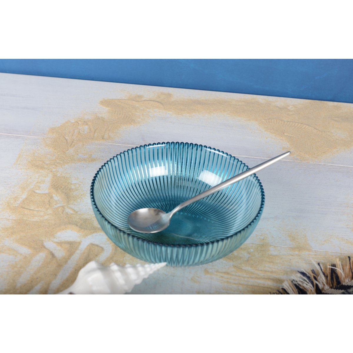 Coupelle ronde turquoise 20.5cm