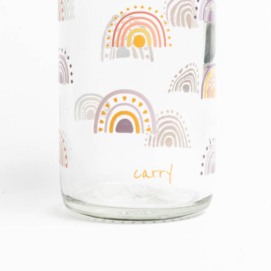 BOHO RAINBOW Bouteille en verre 0,4 l