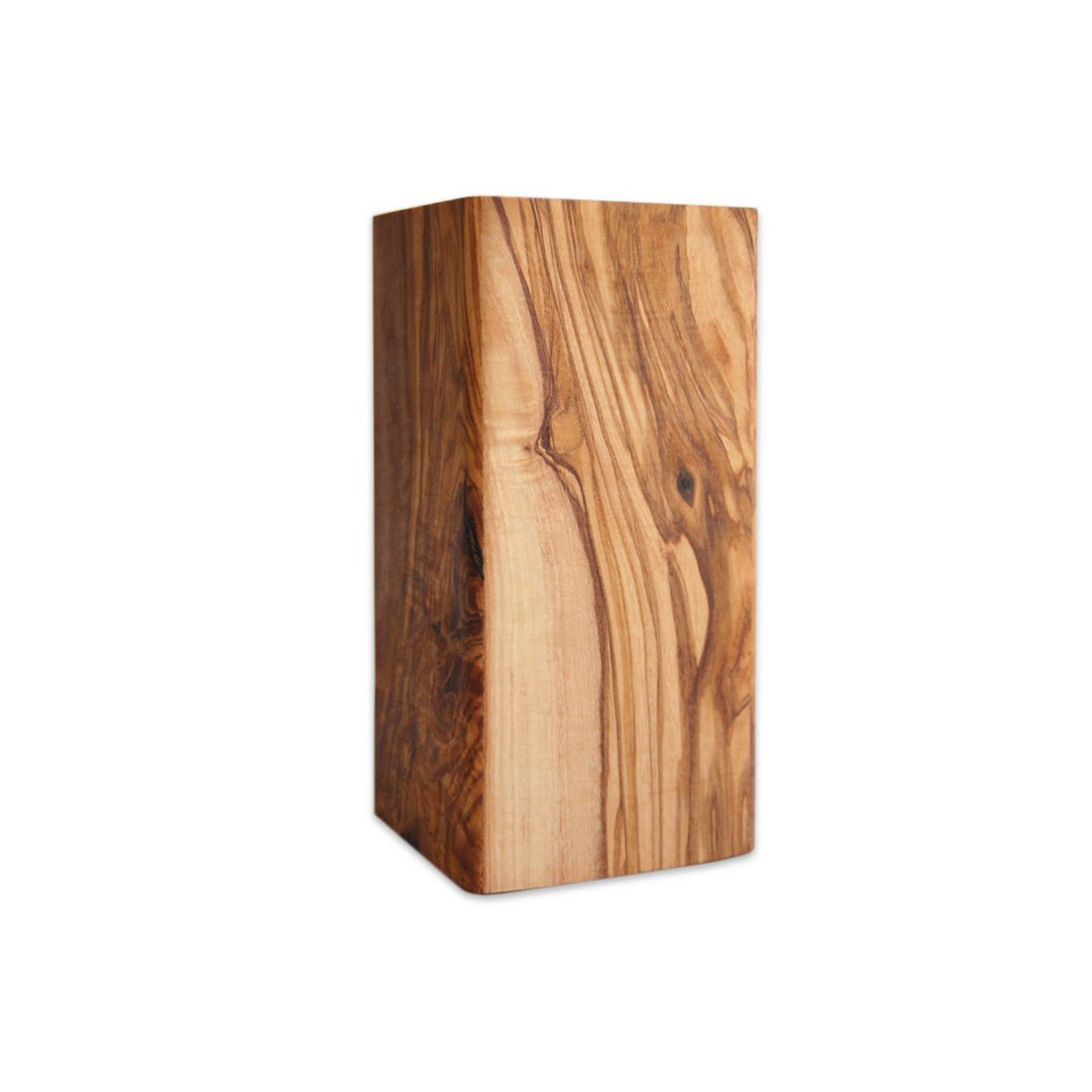 Coupe à ustensiles SQUARE en bois d'olivier