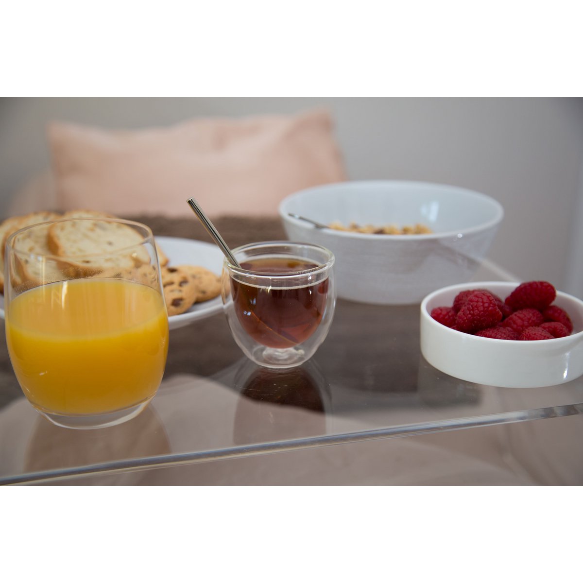 Tasses expresso verre double paroi 80ml - lot de 4