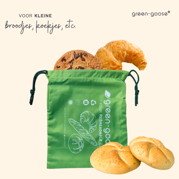green-goose Ensemble de sacs à pain réutilisables en rPet