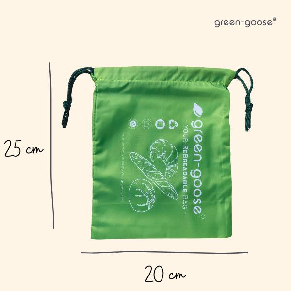 green-goose Sacs à Sandwich Réutilisables en rPet - 2 Pièces - 25x20cm