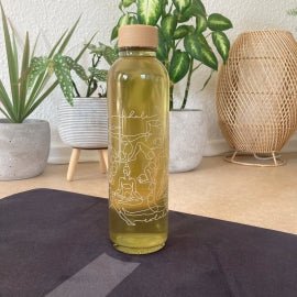 Bouteille en verre 0,7 L - Inspirez et expirez