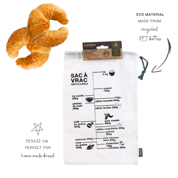 Cook Concept Cotton Bain Sac - 19,5x32 cm