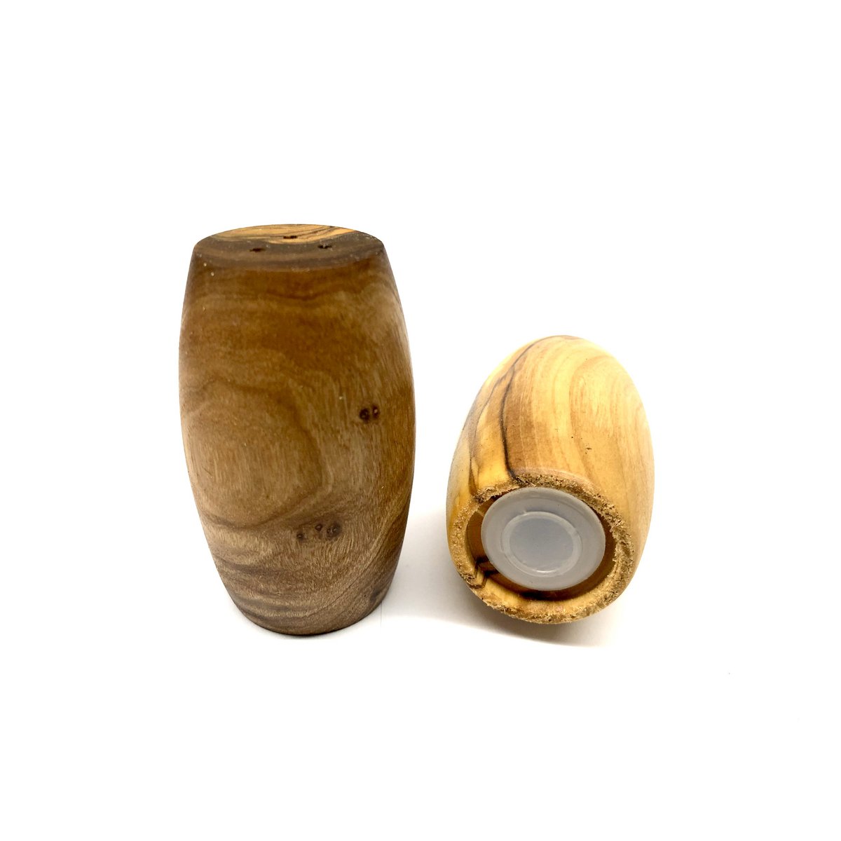 Set de 2 salières et poivrières FASS en bois d'olivier