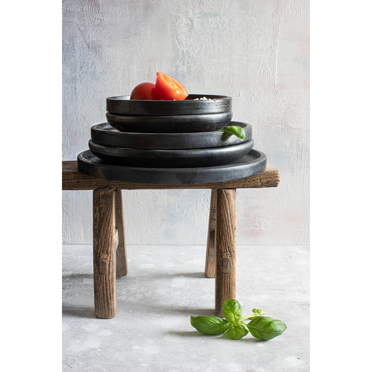 Assiette Brûlée classic - Noir - M