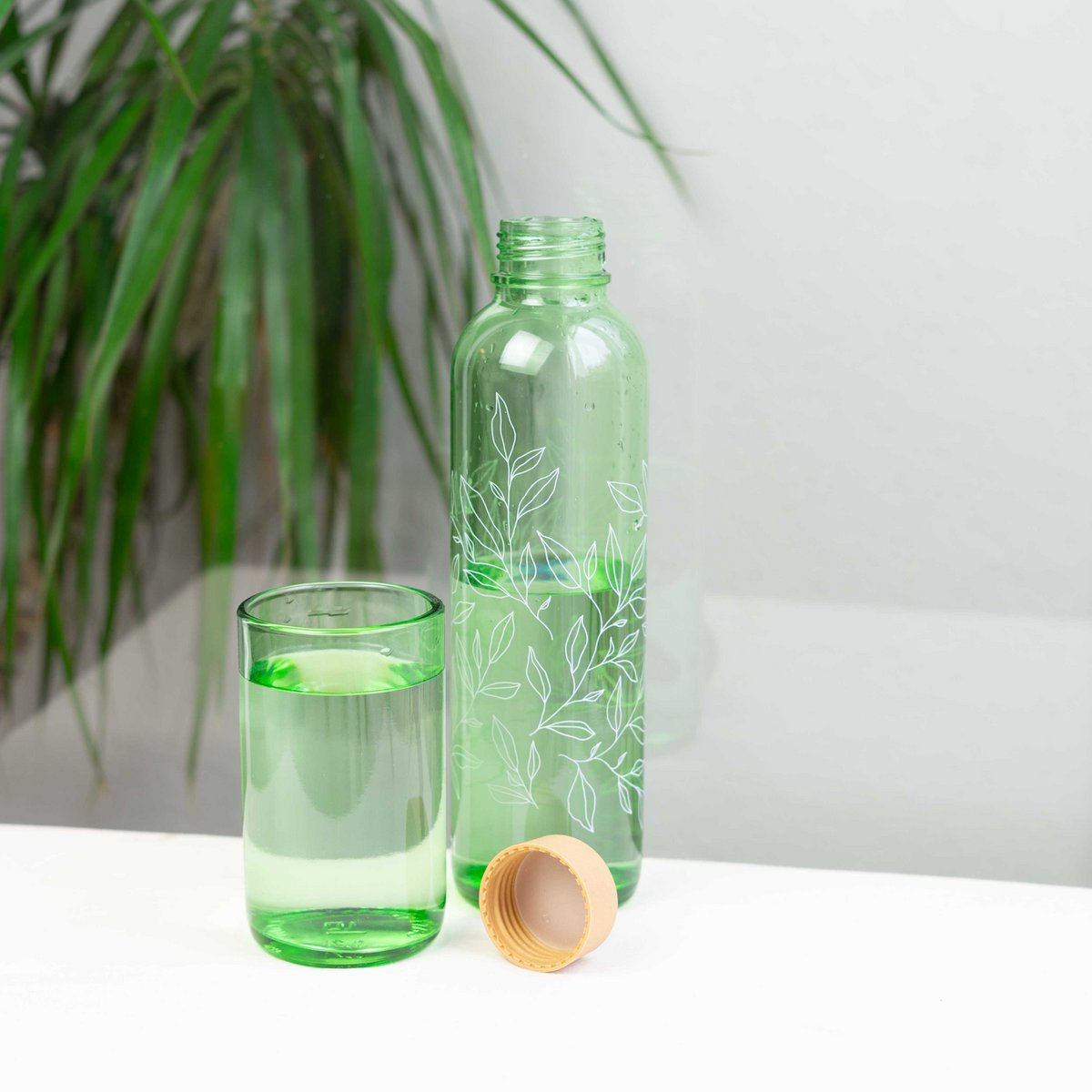 HARMONIE VERTE Bouteille en verre de 0,7 l