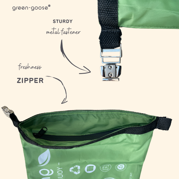 green-goose Sac à Sandwich Réutilisable en rPet L - 40x25cm