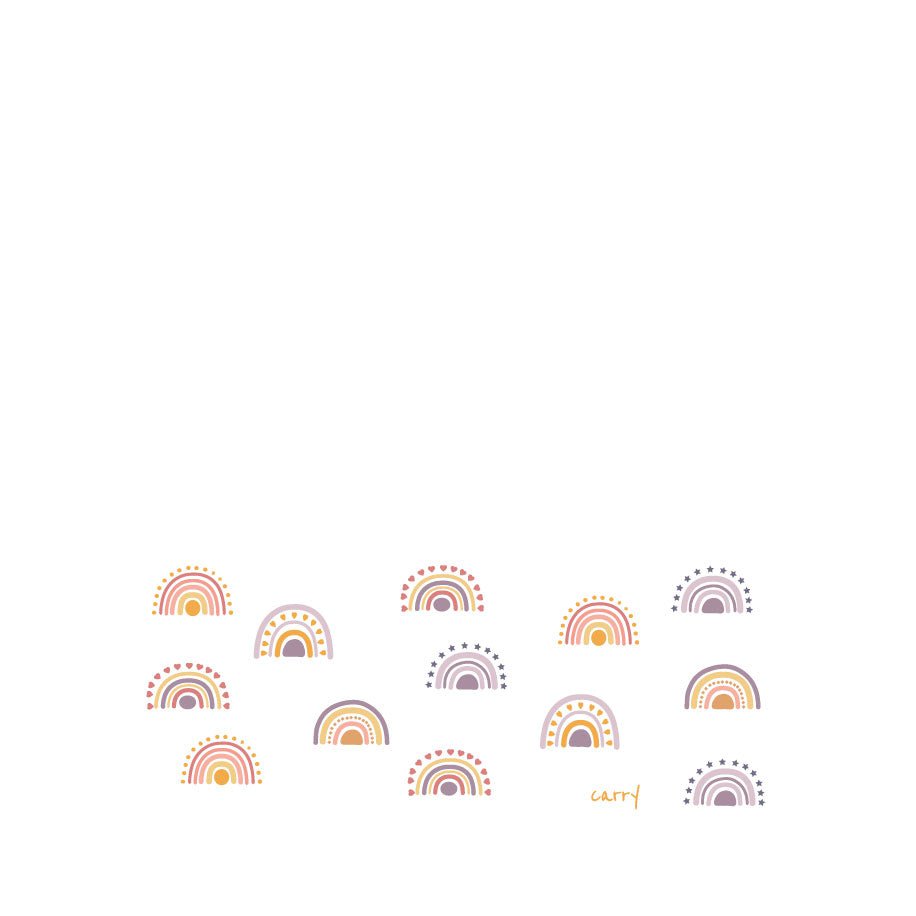BOHO RAINBOW Bouteille en verre 0,4 l