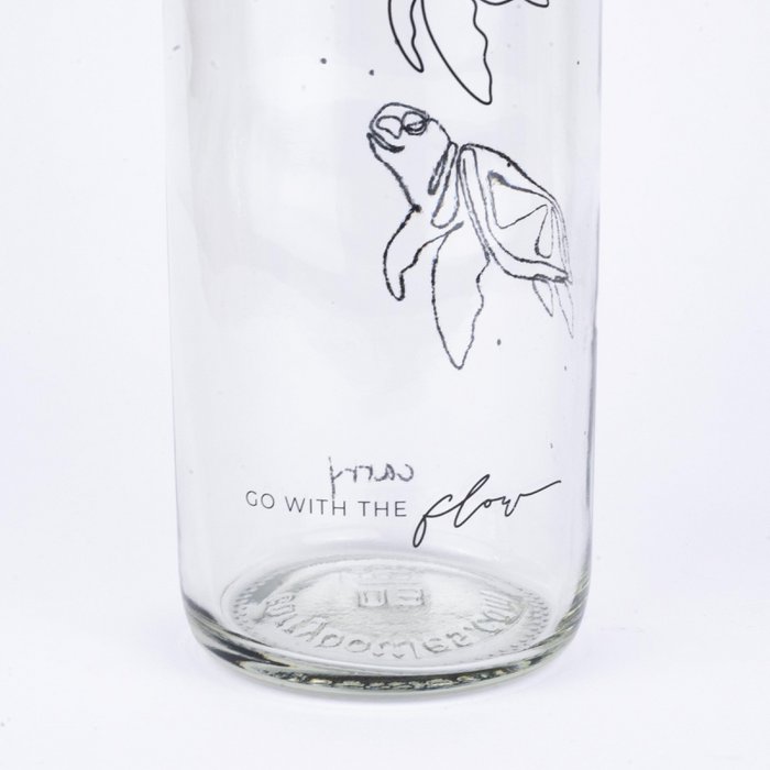 Bouteille en verre 0,7 L - ALLEZ AVEC LE FLUX