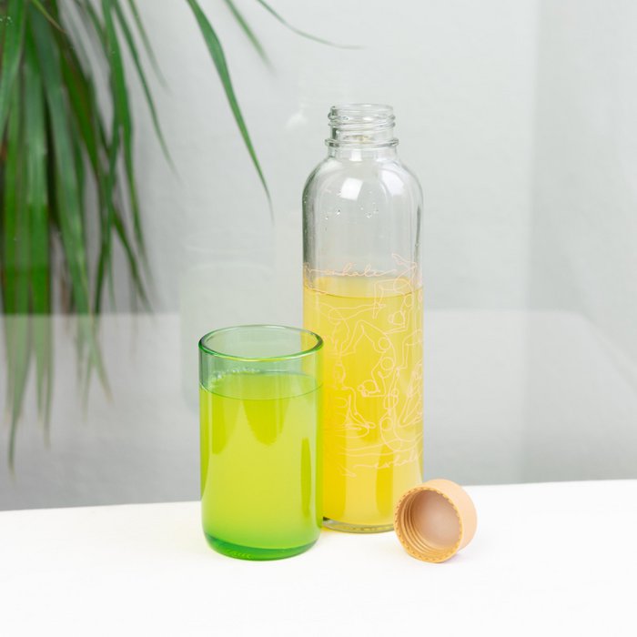 Bouteille en verre 0,7 L - Inspirez et expirez