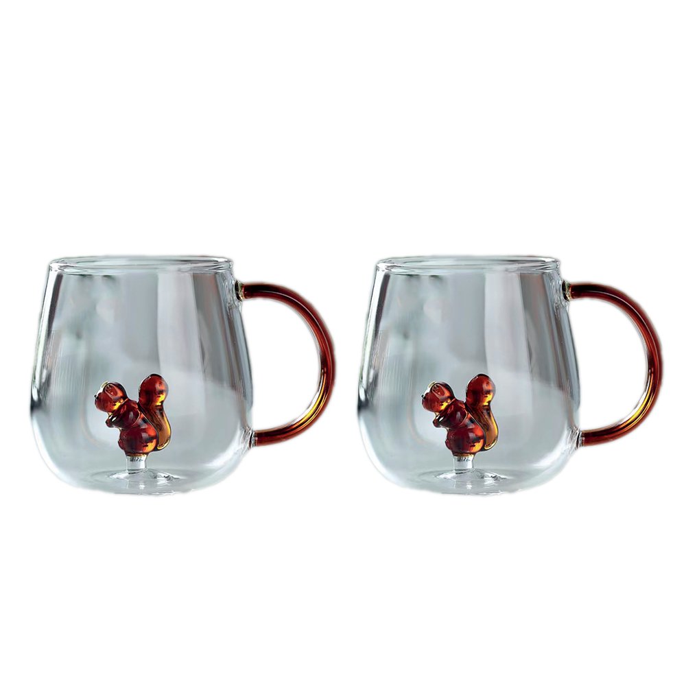 Tasses à thé écureuil - lot de 2