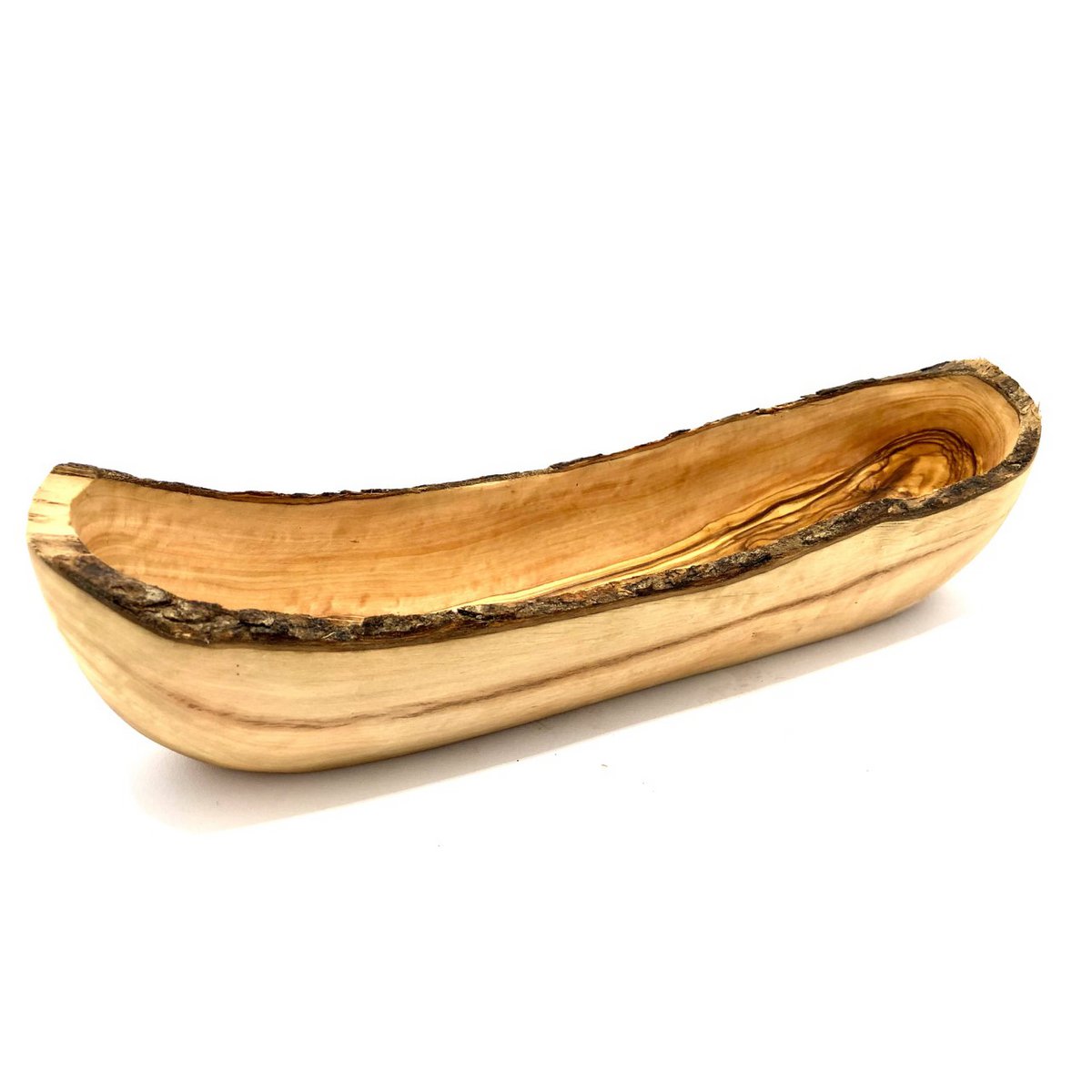 Bol à pain rustique en bois d'olivier 40 - 45 cm