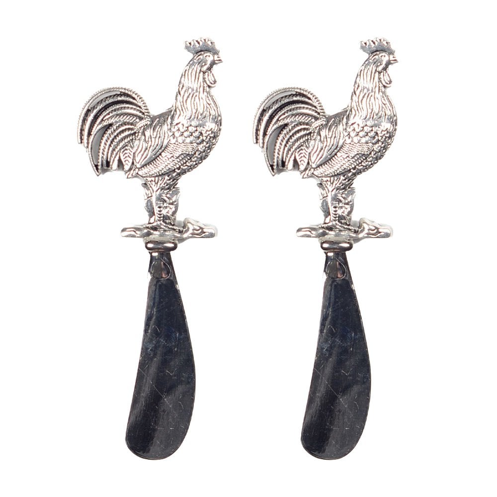 Tartineur coq argent - lot de 2