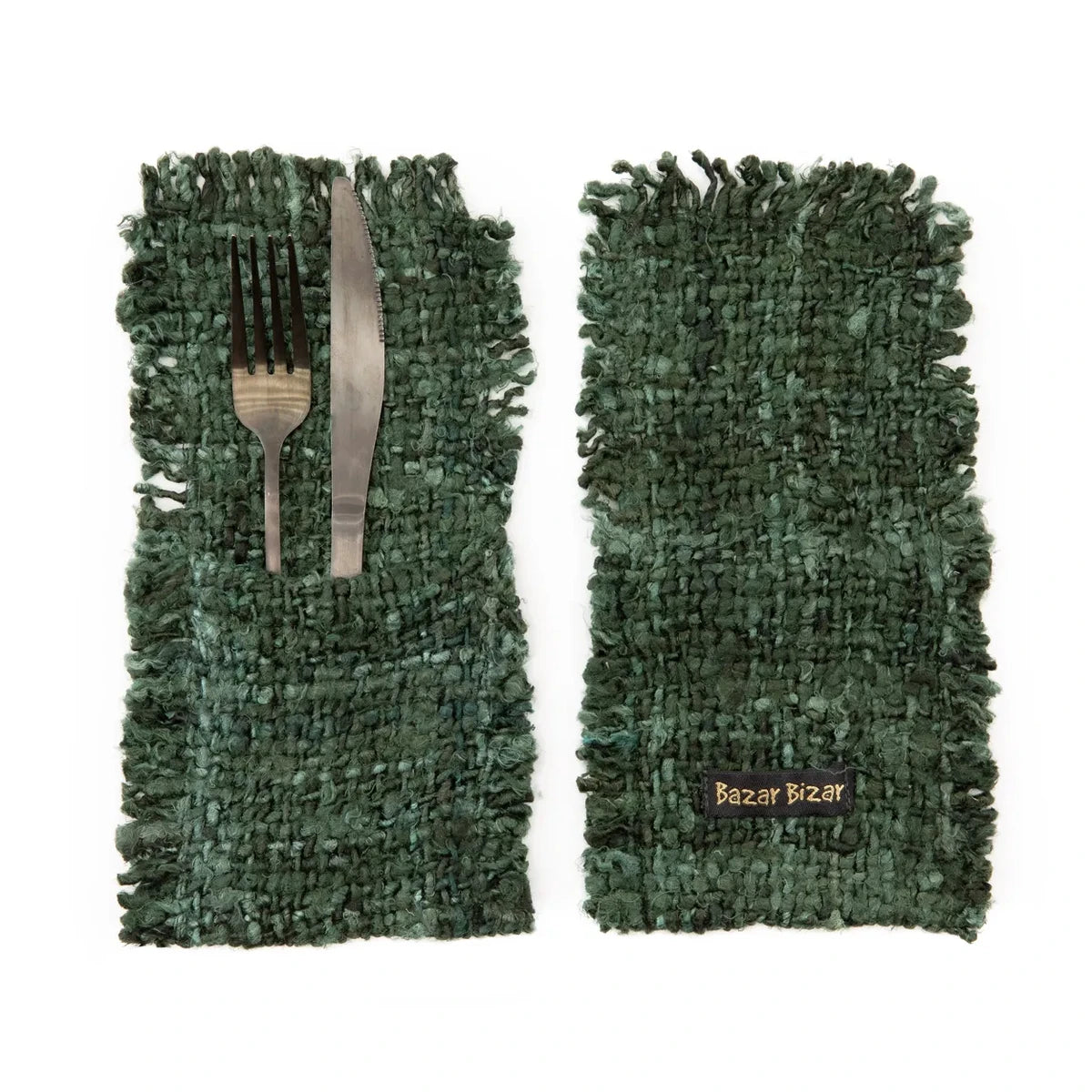 Porte-Couverts Oh My Gee - Vert Forêt - Lot de 4
